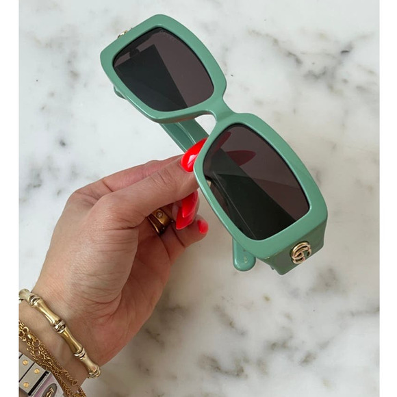 NEW Gucci GG1403S Sage Green Unisex Marmont Sunglasses - Picture 1 of 10